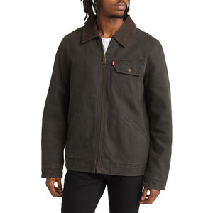 Levi's Mens Cotton Field Jacket With Corduroy Collar Workwear Size Small